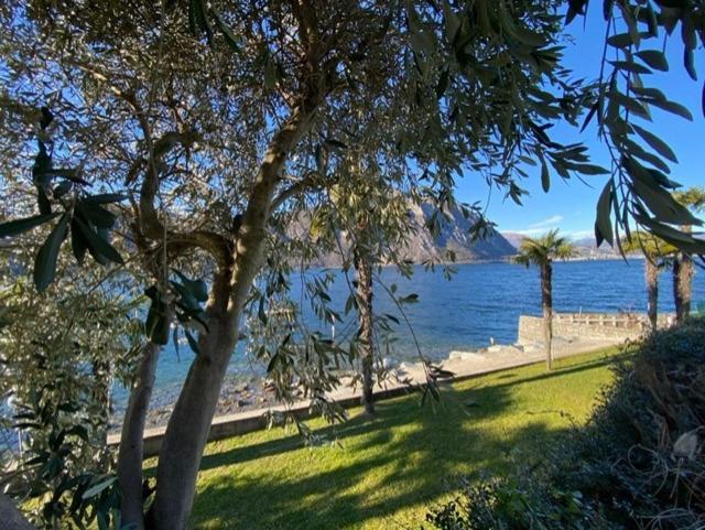 Luganersee, Pool, Strand, Parkplatz, Suite Bissone Zewnętrze zdjęcie