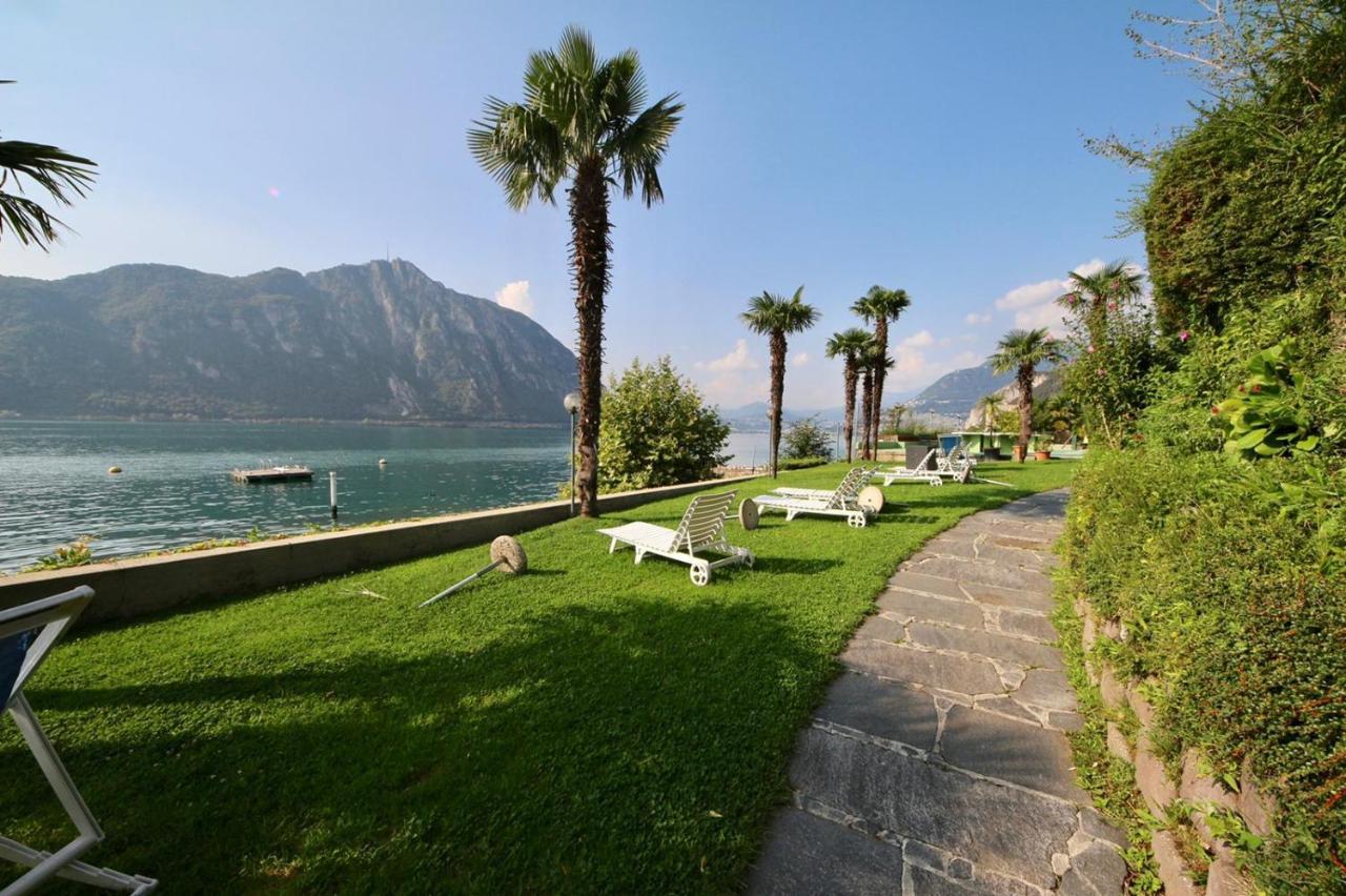 Luganersee, Pool, Strand, Parkplatz, Suite Bissone Zewnętrze zdjęcie