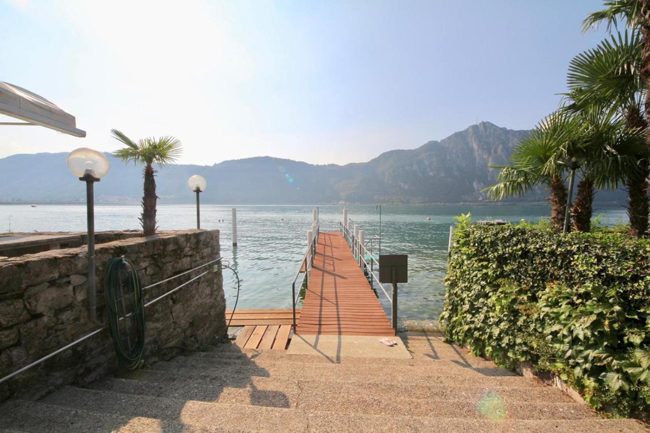 Luganersee, Pool, Strand, Parkplatz, Suite Bissone Zewnętrze zdjęcie